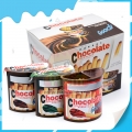 Шоколадный бисквитный стаканчик со вкусом шоколада, ванили и чая 