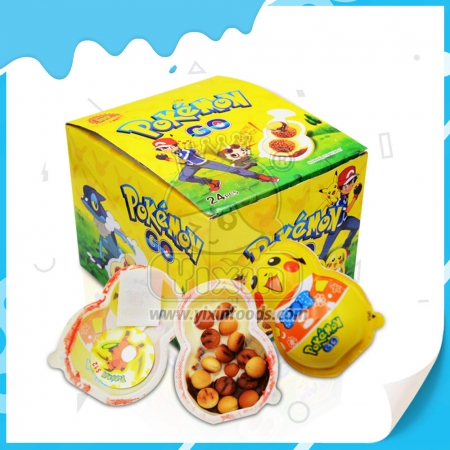 Шоколадное яйцо-сюрприз с игрушкой и печеньем